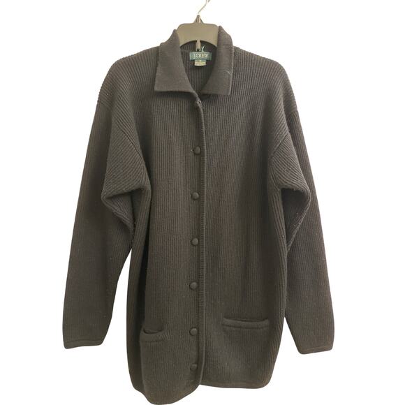 J.Crew Men’s 100% Lambswool Cardigan Jacket Grandpa Core Old Money Vintage M - Picture 1 of 7